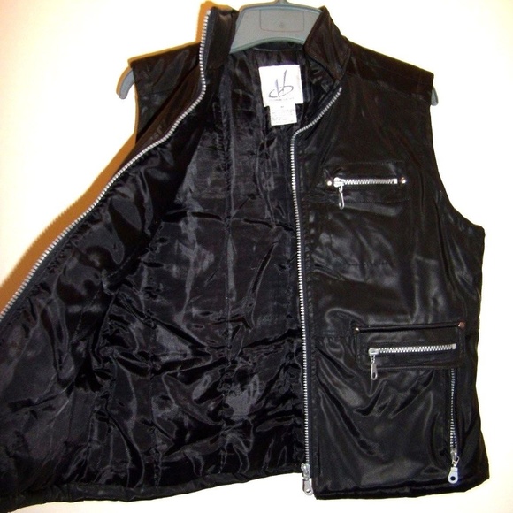 Vintage 3 Pockets 6 Zipper Jacket Coat Vest Top